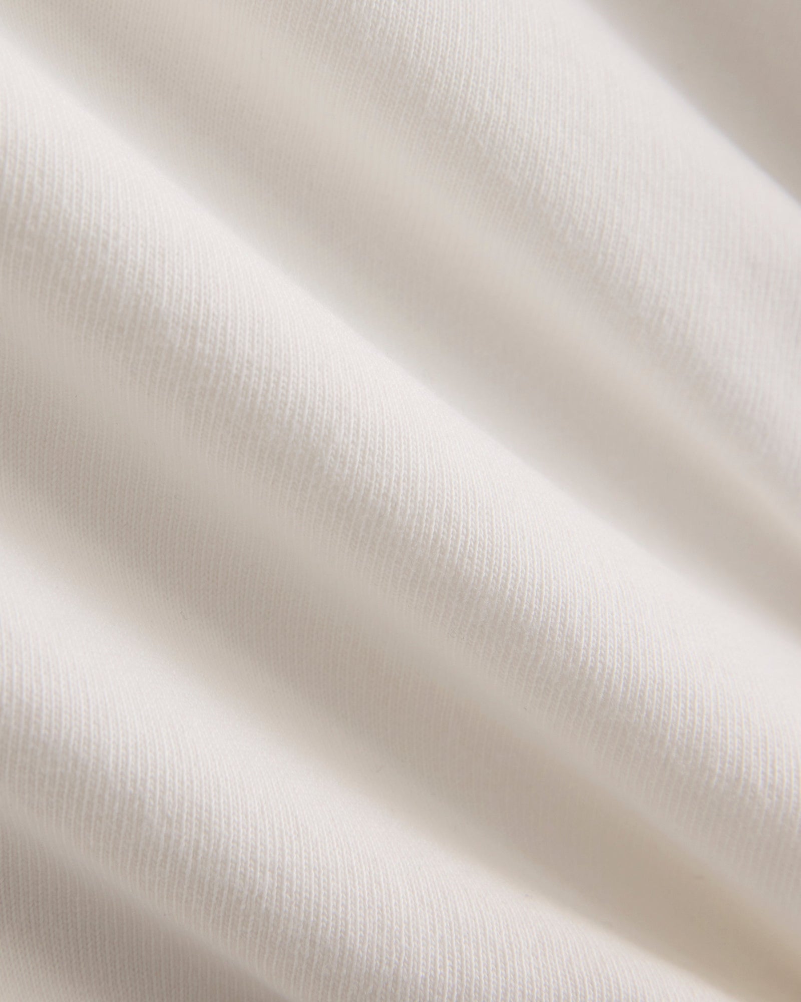 Premium Weight Cropped Paneled Tee in White — detail view