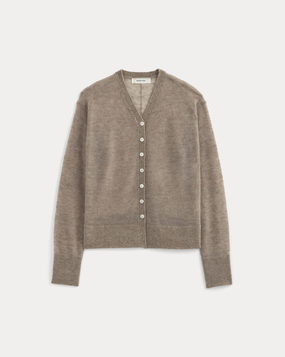 The Air Alpaca ™ High V Cardigan in Heathered Chocolate Chip — alternate view