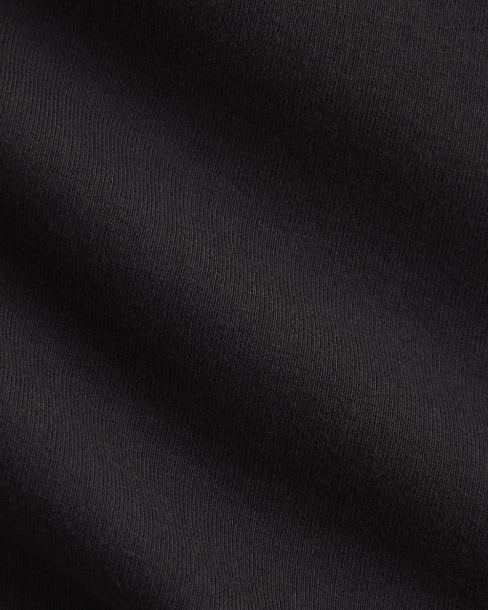 RetroSoft Cotton One-Shoulder Tank in Black — detail view