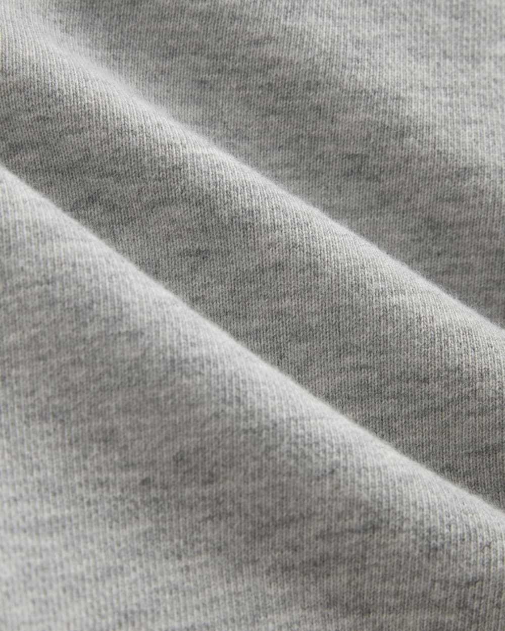 The Off Duty French Terry Short in Heathered Grey — detail view