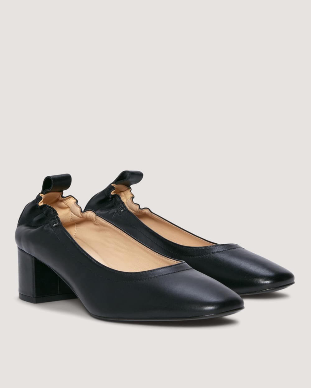 The Day Heel in Narrow Fit in Black — detail view