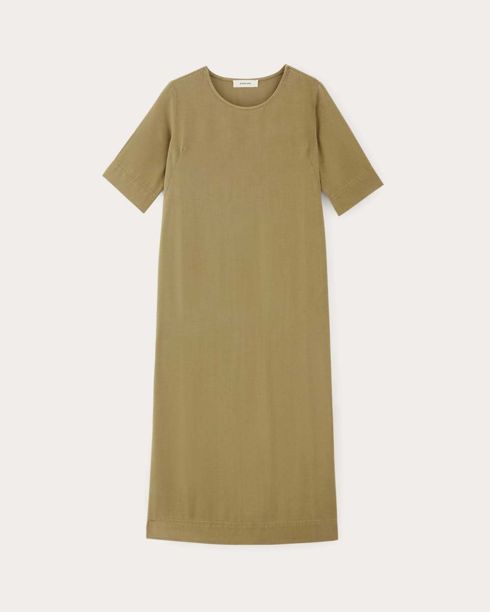 The Relaxed T-Shirt Dress in Buttersoft in Fennel Seed — alternate view
