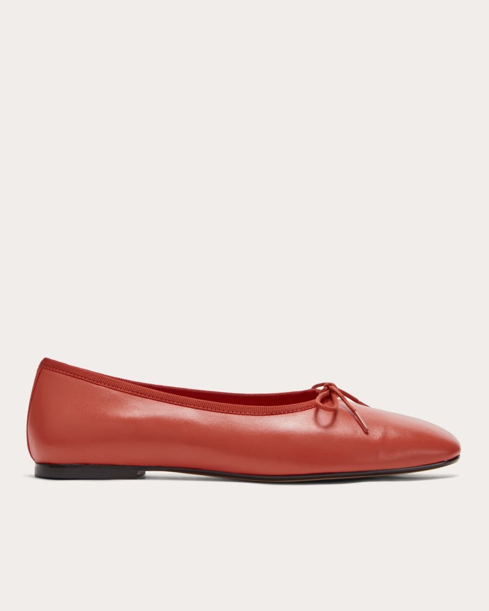 The Day Ballet Flat in Poppy Red — front view