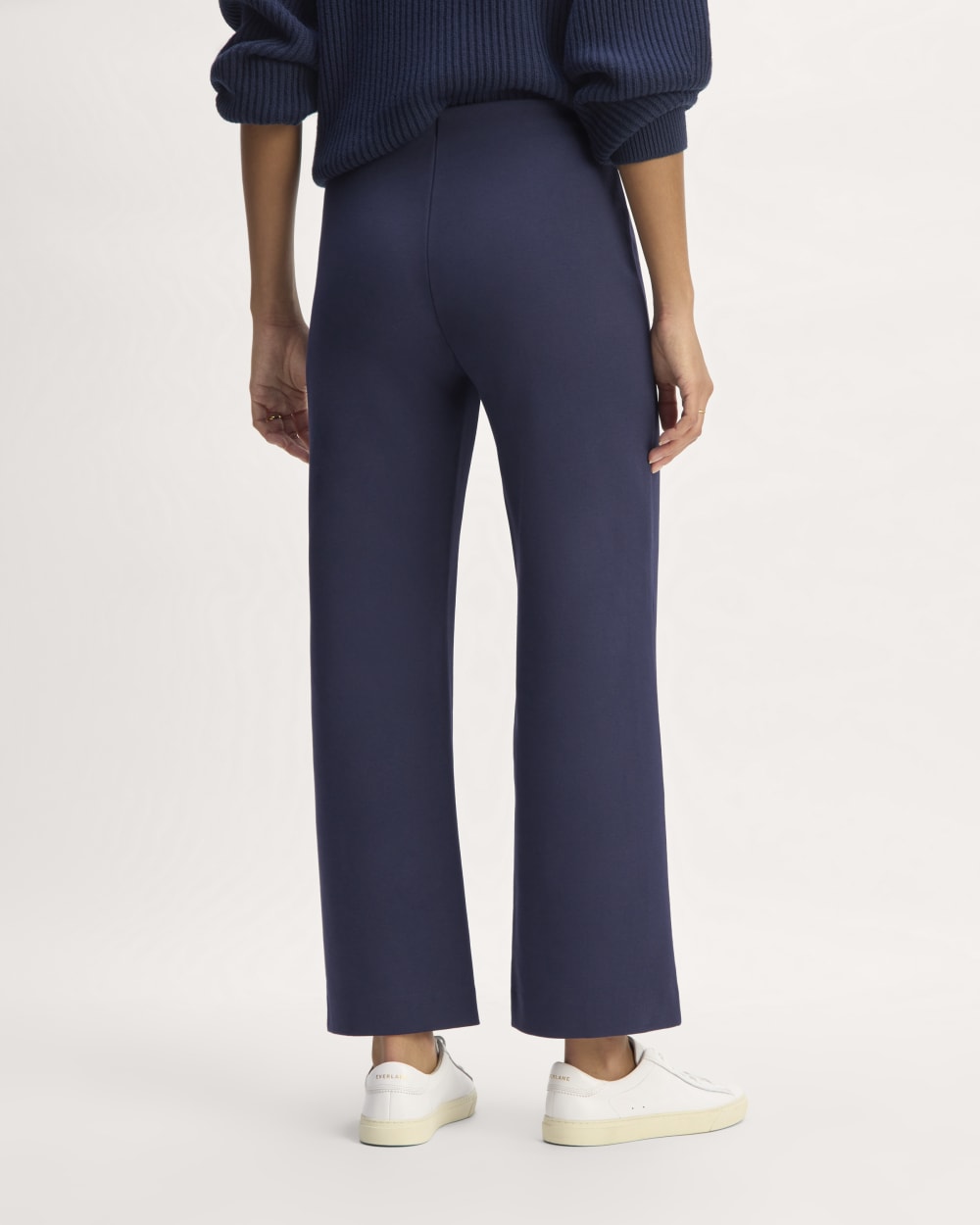 The Dream Trouser in Navy — detail view