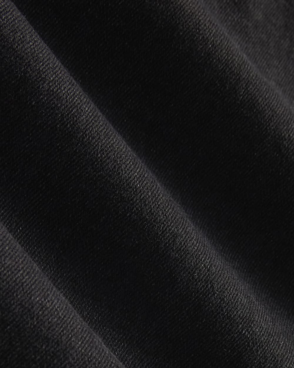 The High-Key Stovepipe Jean in Washed Black — detail view