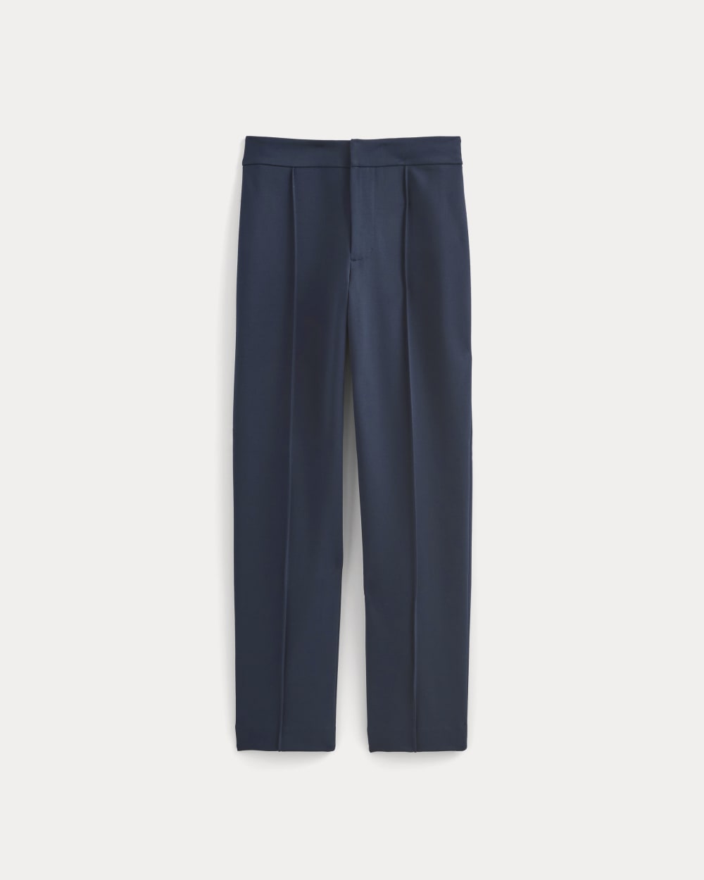Slim Trouser in Ponte in Deep Navy — alternate view