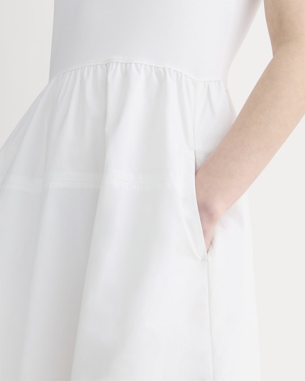The Form Riviera Dress in White — detail view