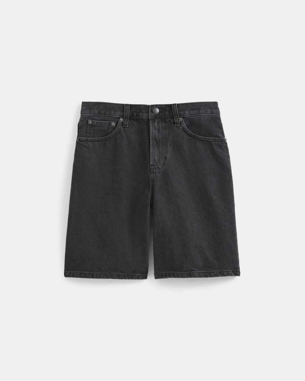 Loose Jean Short in Black — alternate view