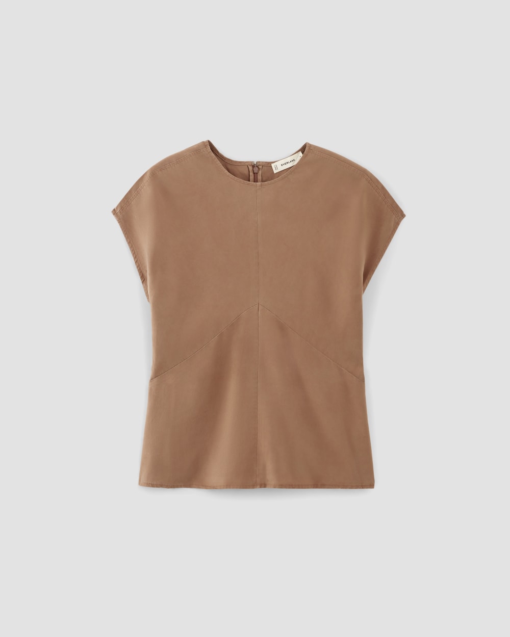 The Drape Top in Butterlite in Carob Brown — alternate view