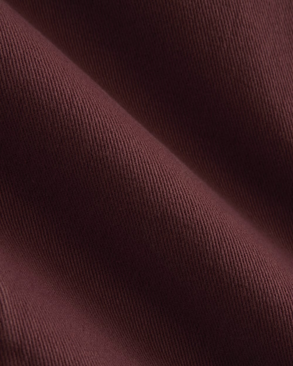 Twisted Seam Barrel Pant in Henna Red — detail view