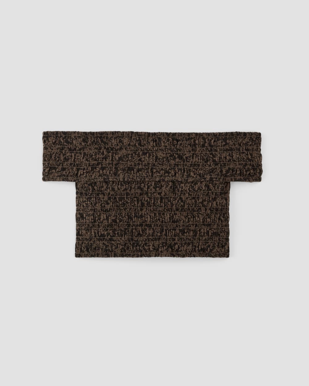 The Gauze Smock Top in Black / Cocoa Small Floral — alternate view