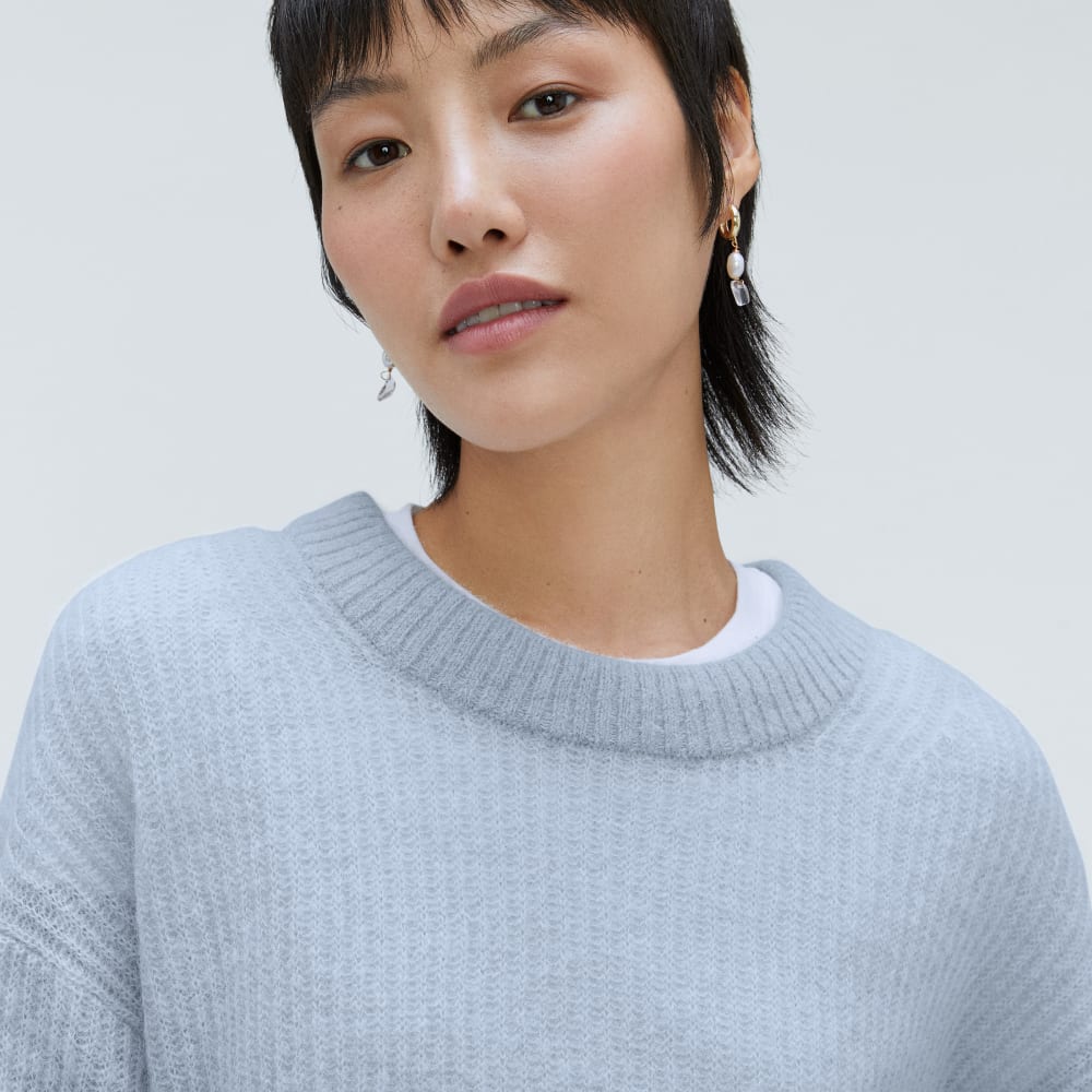 The Cocoon Crew in Alpaca in Mist — detail view