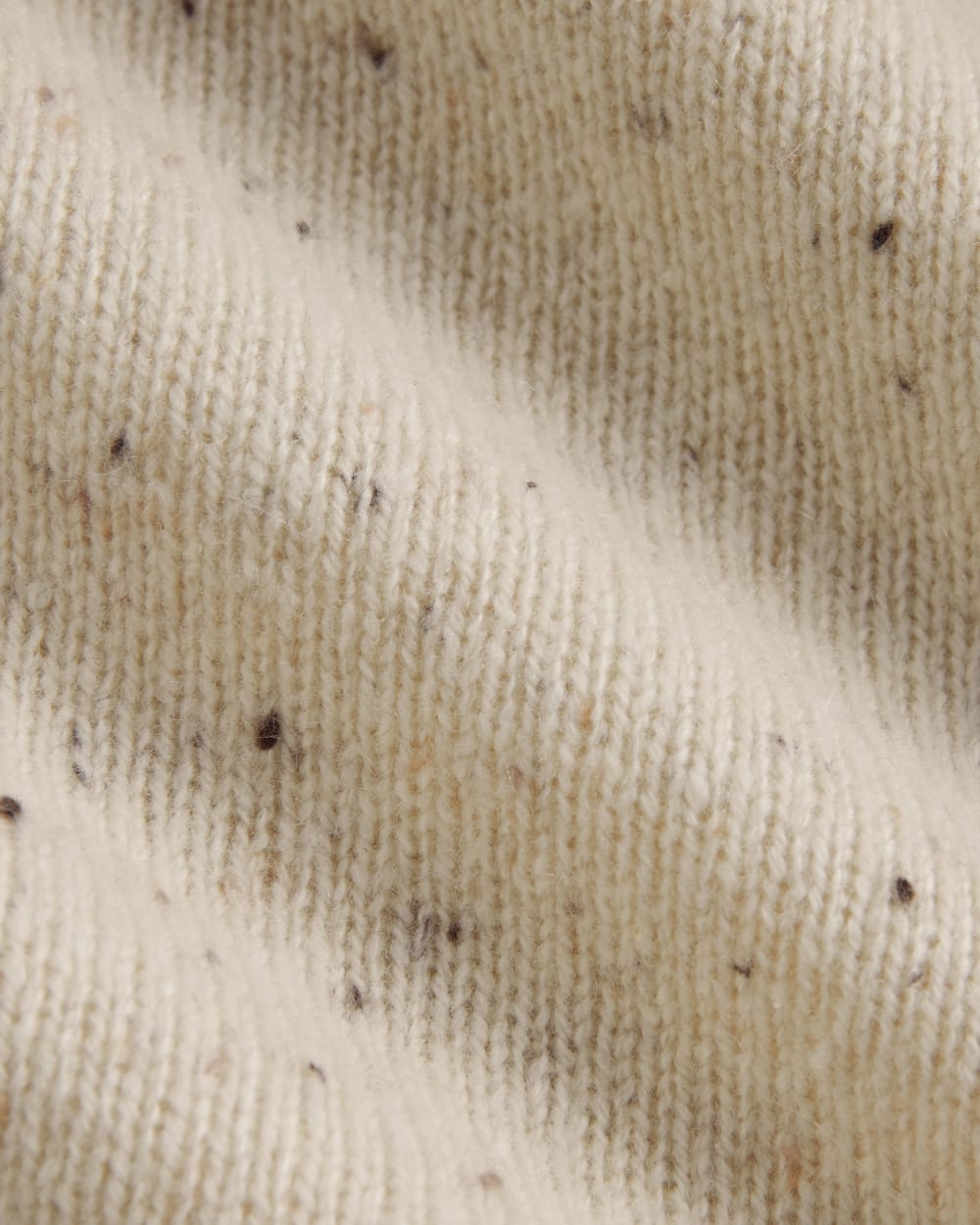 The Boxy Crew in Cashmere in Oat Donegal — detail view