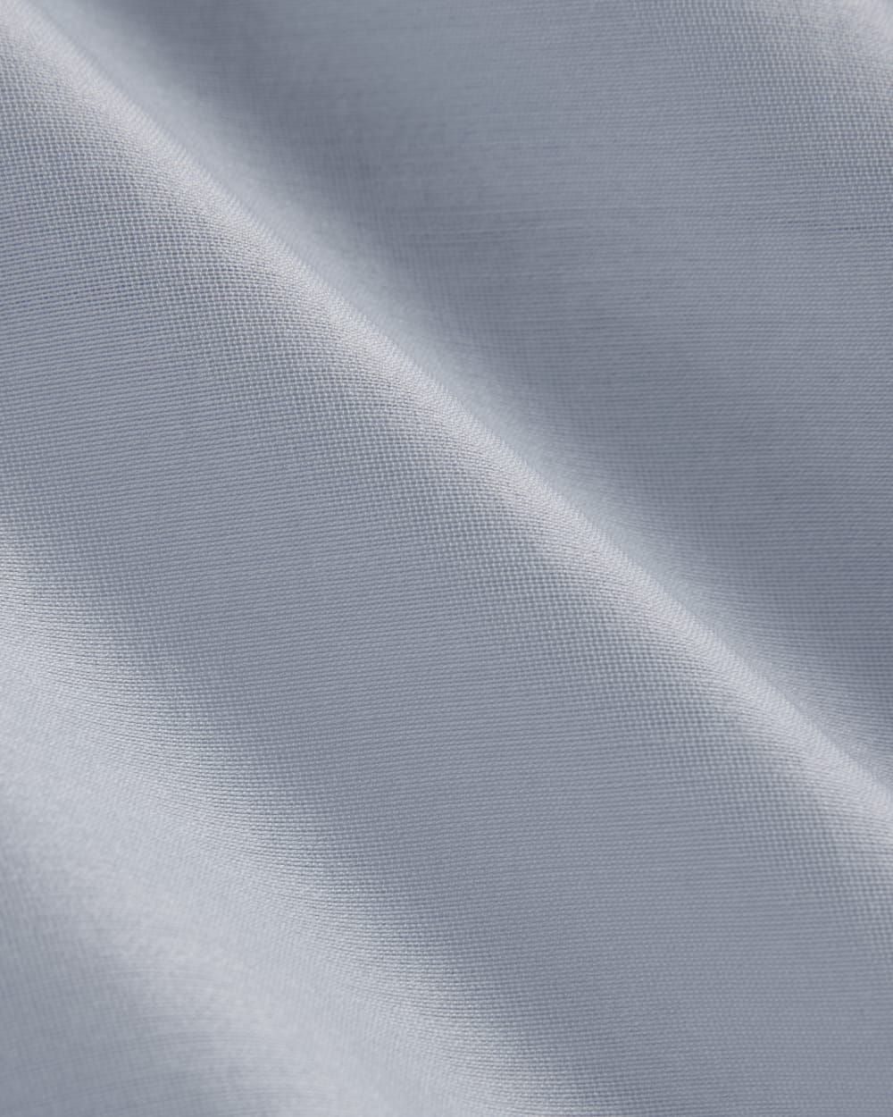 Oversized Shirt in Cotton-Silk Organza in Kentucky Blue — detail view