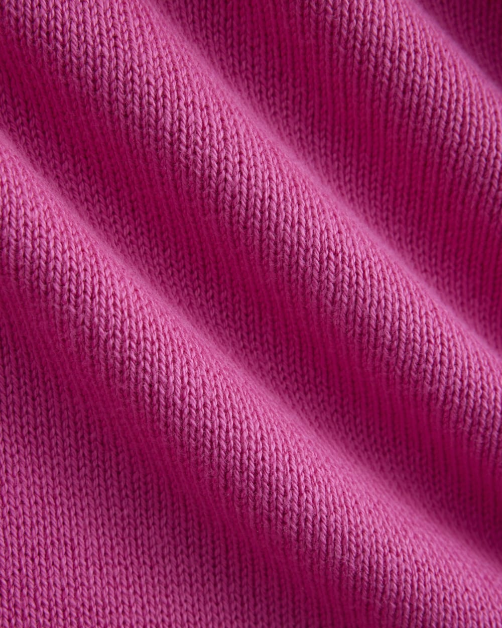 The Boxy Sweater in Everyday Cotton in Rose Violet — detail view