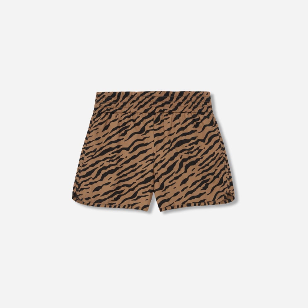 The Poplin Boxer Short in Tiger Stripe Toasted Coconut — alternate view