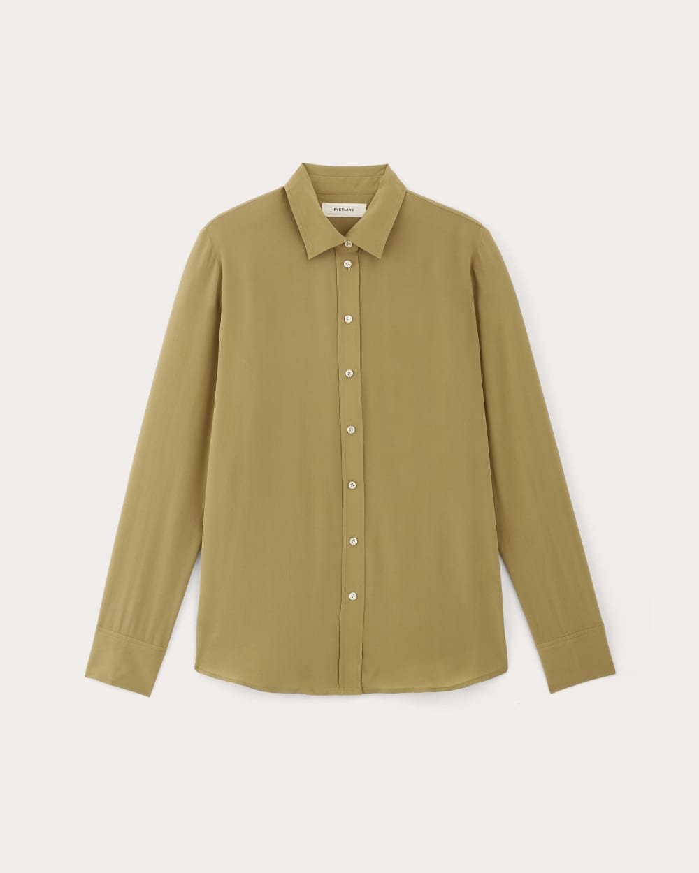 The Must-Have Shirt in Washable Silk in Fennel Seed — alternate view