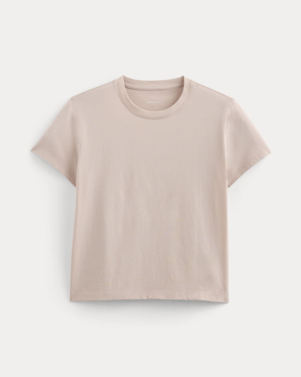 The Box-Cut Tee in Essential Cotton in Soft Rose — alternate view