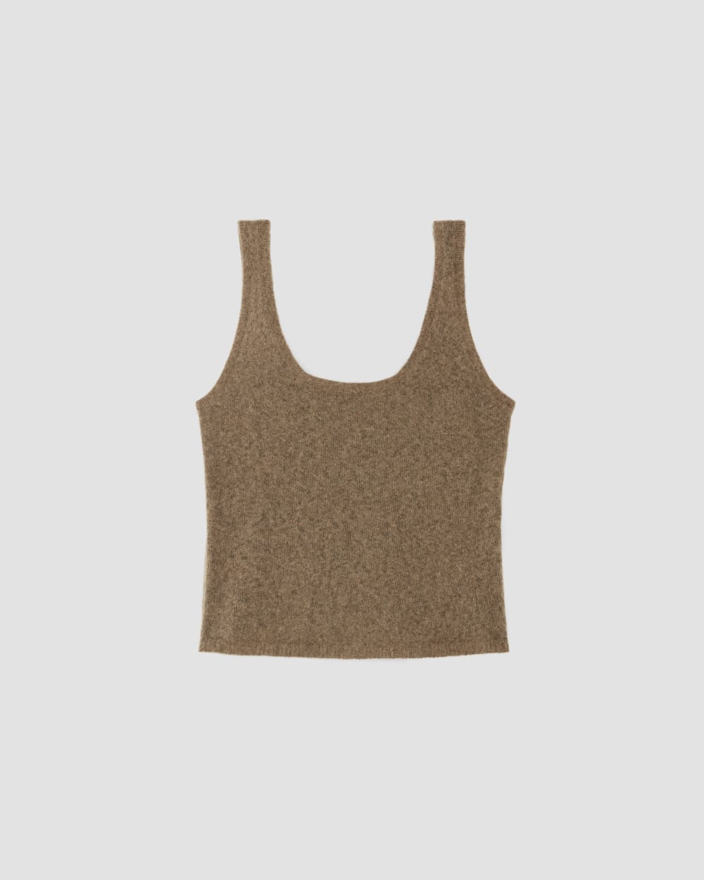 The Cozy-Stretch Tank in Heathered Toasted Coconut — alternate view