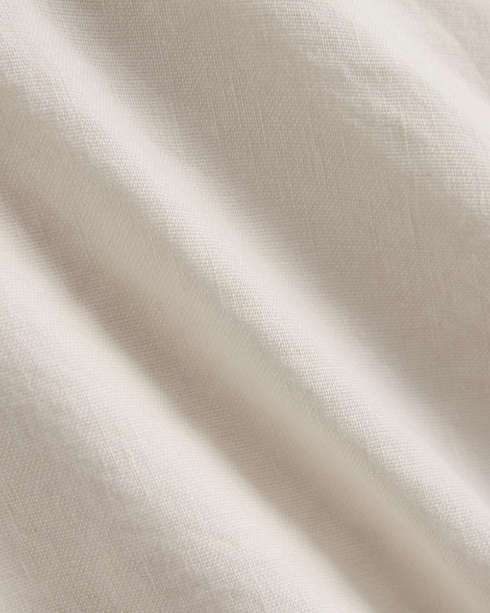 Cinched Top in Stretch Linen in Bone — detail view