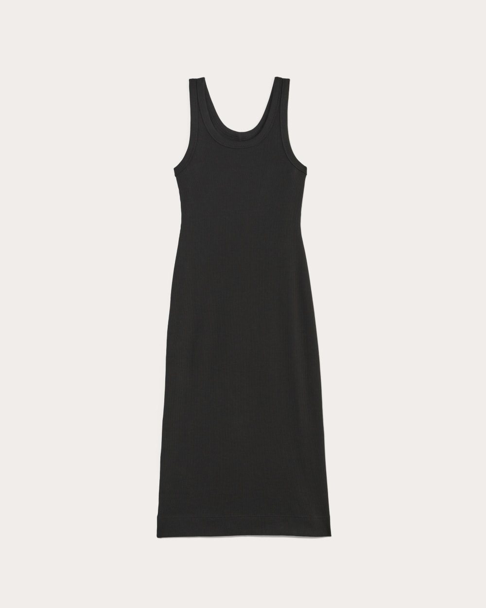 The ’90s Rib Dress in Black — alternate view