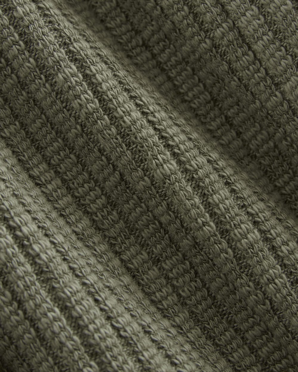 The Cozy Rib Cardigan in Kalamata — detail view