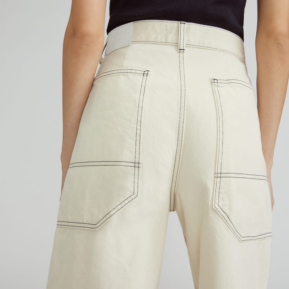 The Way-High® Gardener Cropped Jean in Ecru — detail view