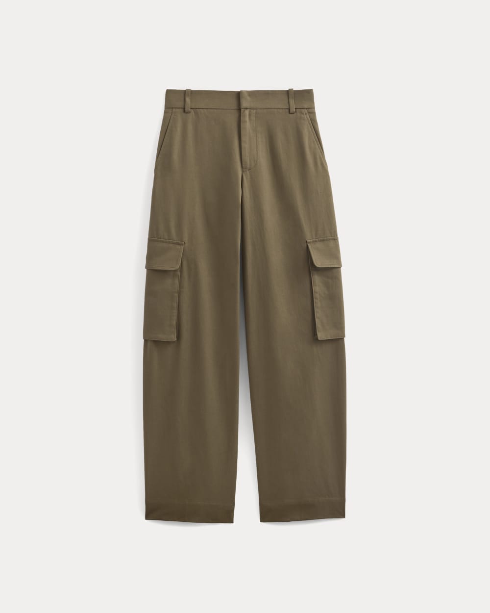 Wide-Leg Cargo Trouser in Buttersmooth in Deep Taupe — alternate view