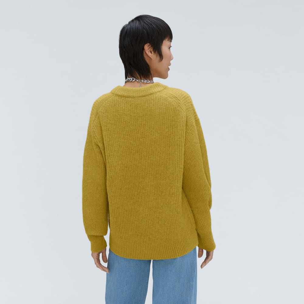 The Cocoon Crew in Alpaca in Golden Palm — detail view