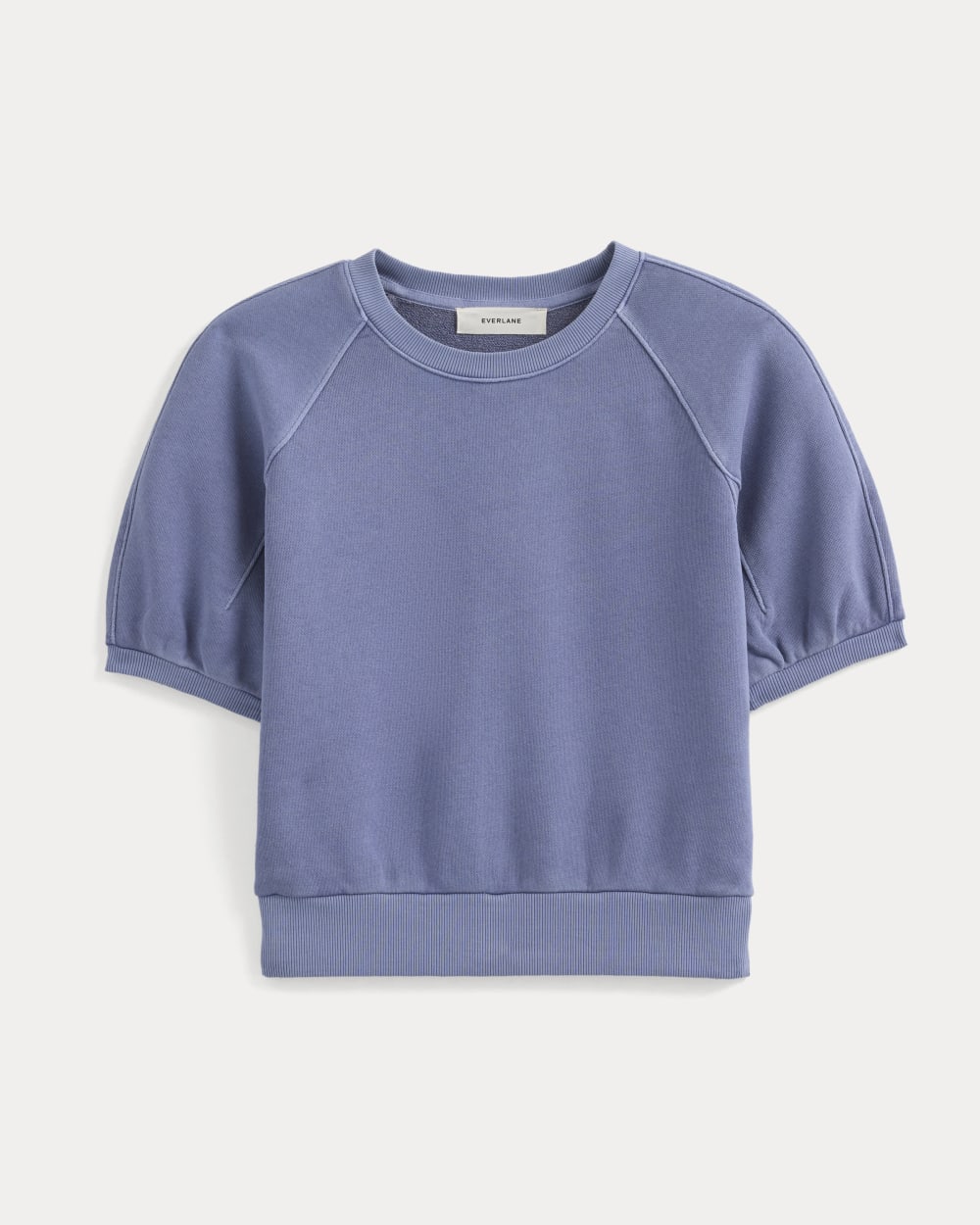 Lightweight Terry Blouson Short-Sleeve Crew in Velvet Morning — alternate view