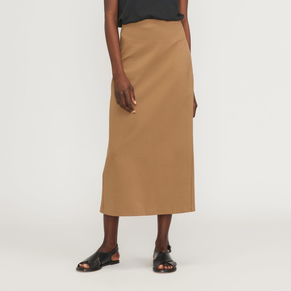 The Dream Maxi Skirt in Toasted Coconut — detail view