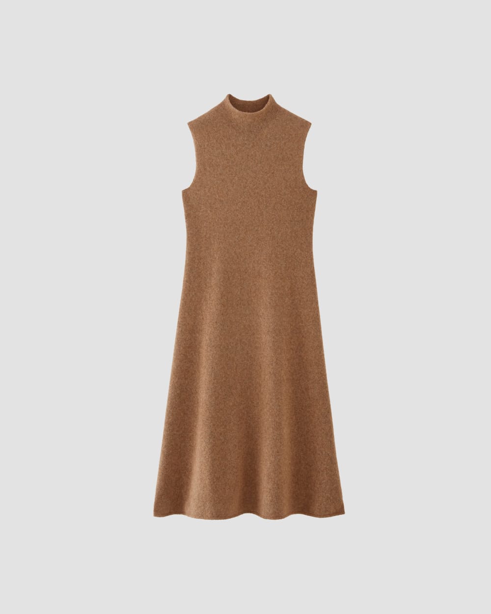 The Cozy-Stretch Sleeveless Midi Dress in Heathered Toasted Coconut — alternate view