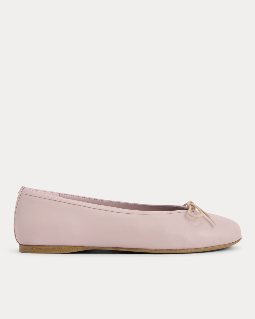 Made in Italy Ballet Flat in Pale Mauve — front view