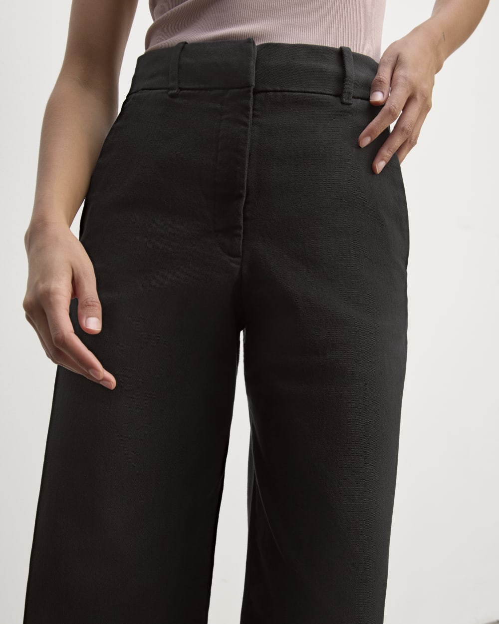 The Phoebe Trouser in Black — detail view