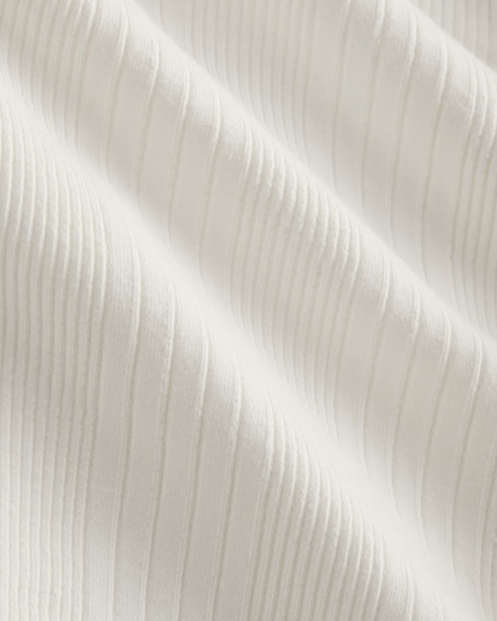 Lounge Rib Hoodie in Bone — detail view