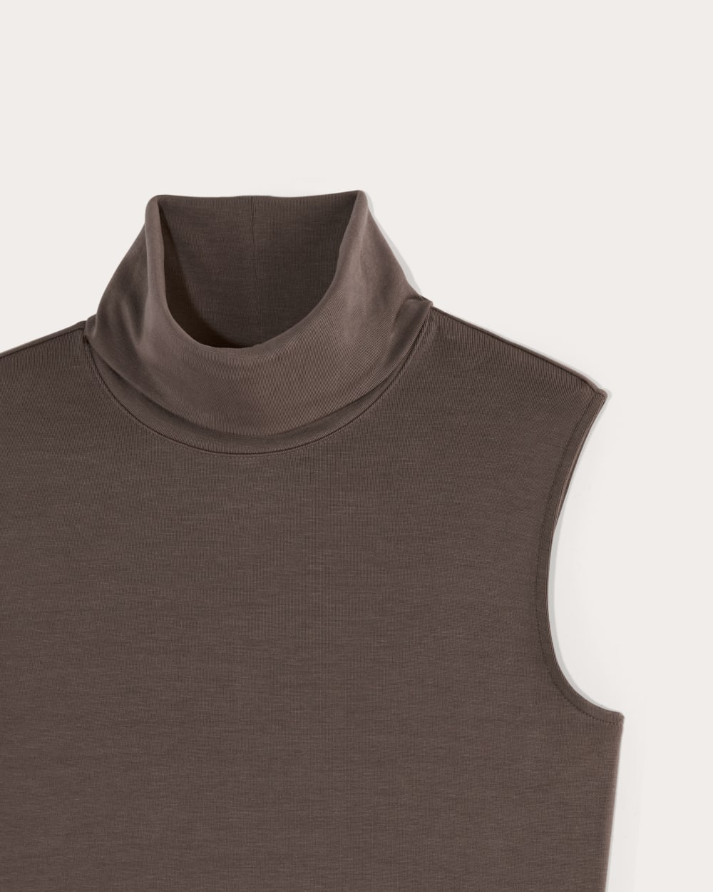 The Madison Dress in Butterknit in Espresso — detail view