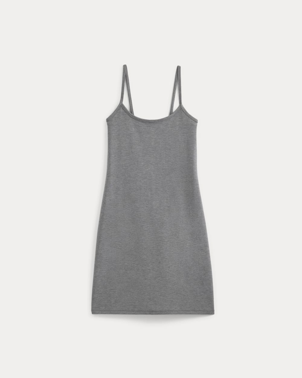 Knit Cami Mini Dress in Mid Heather Grey — alternate view