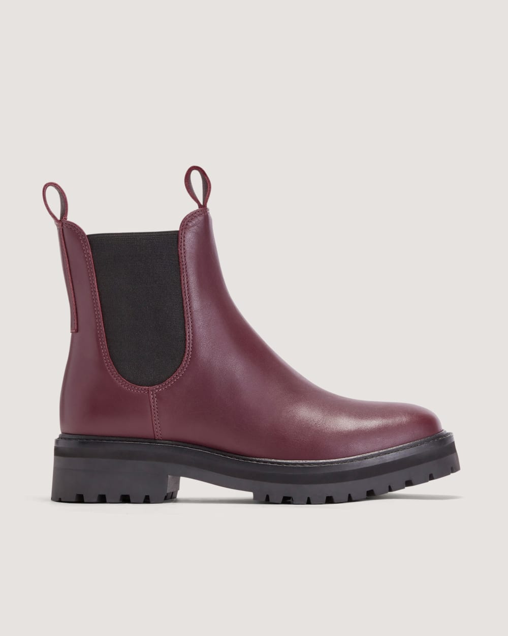 The Lug Chelsea Boot in Bordeaux — alternate view