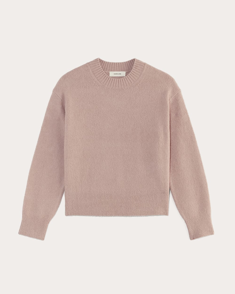 The Cocoon Crew in Plush Cotton in Dusty Rose — alternate view
