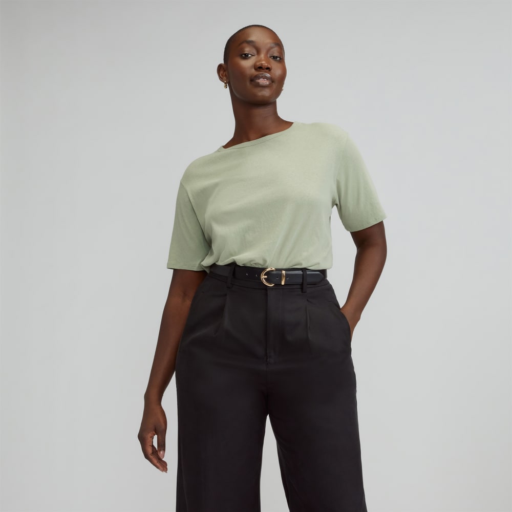 The Air Tee in Seagrass — front view