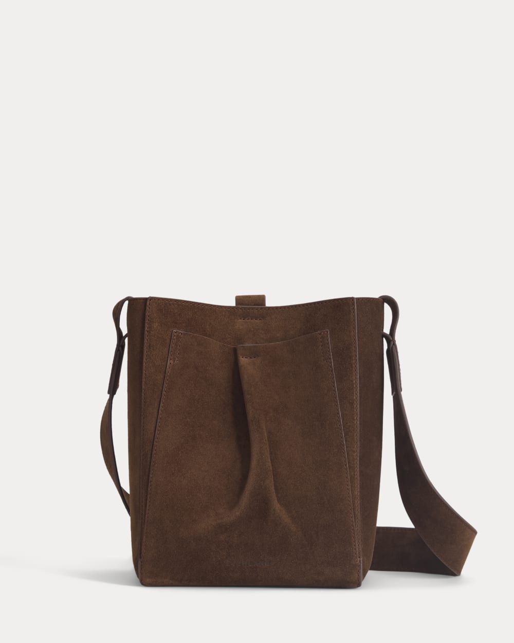 The Mini Studio Bag in Cocoa — front view
