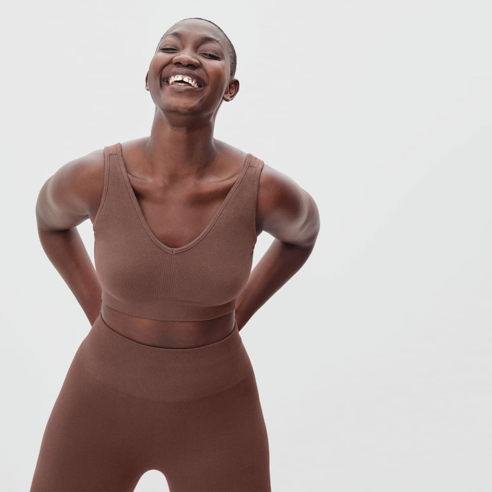 The Seamless Bra in Acorn — alternate view