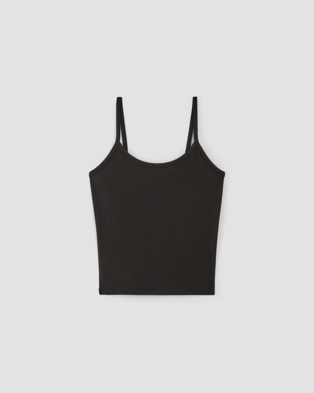 The Supima® Form Spaghetti Strap Cami in Black — alternate view
