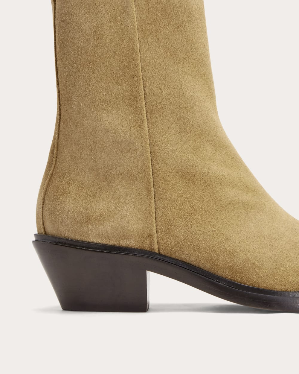 The Havana Boot in Sand Suede — detail view