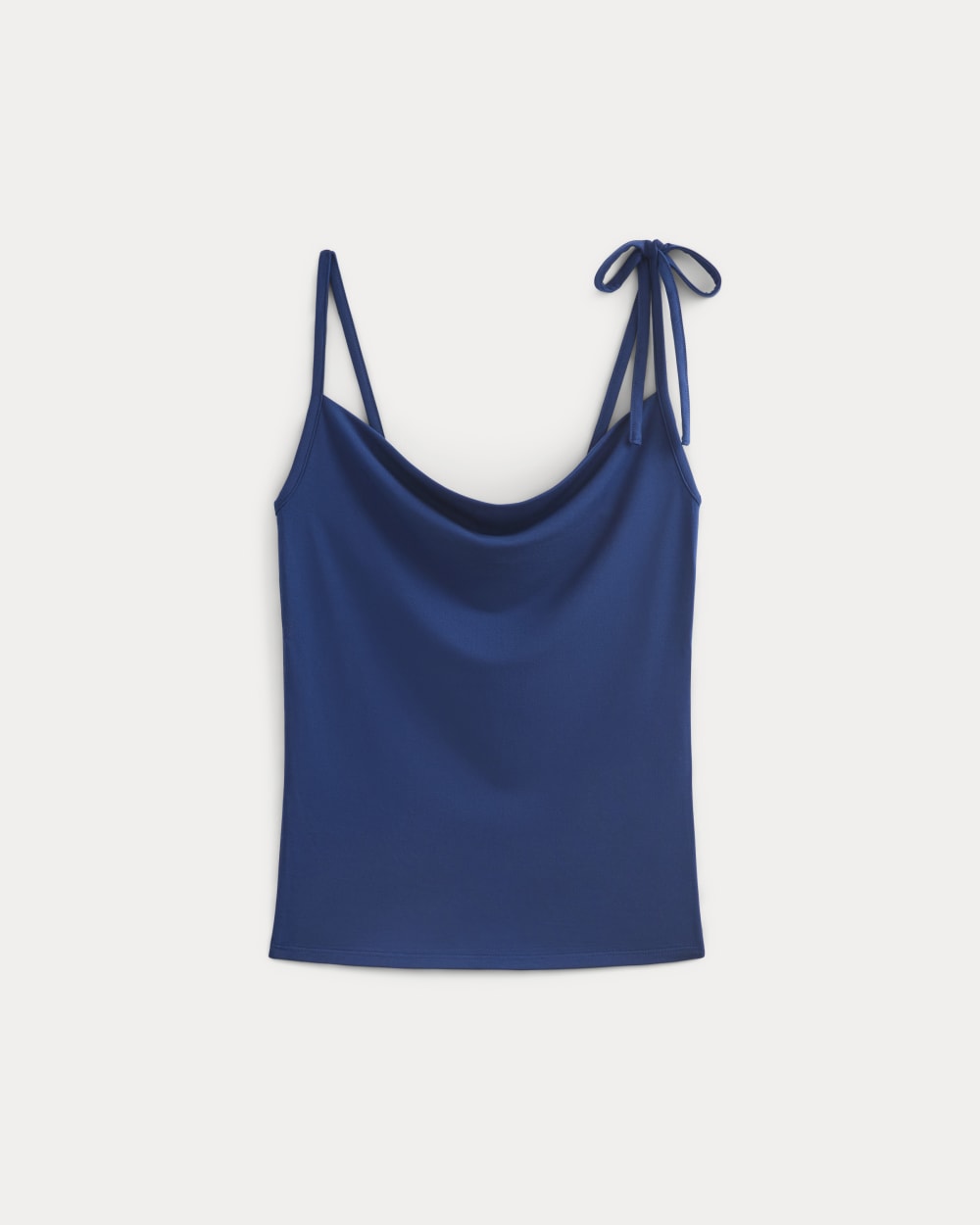Tie-Shoulder Tank in Estate Blue — alternate view