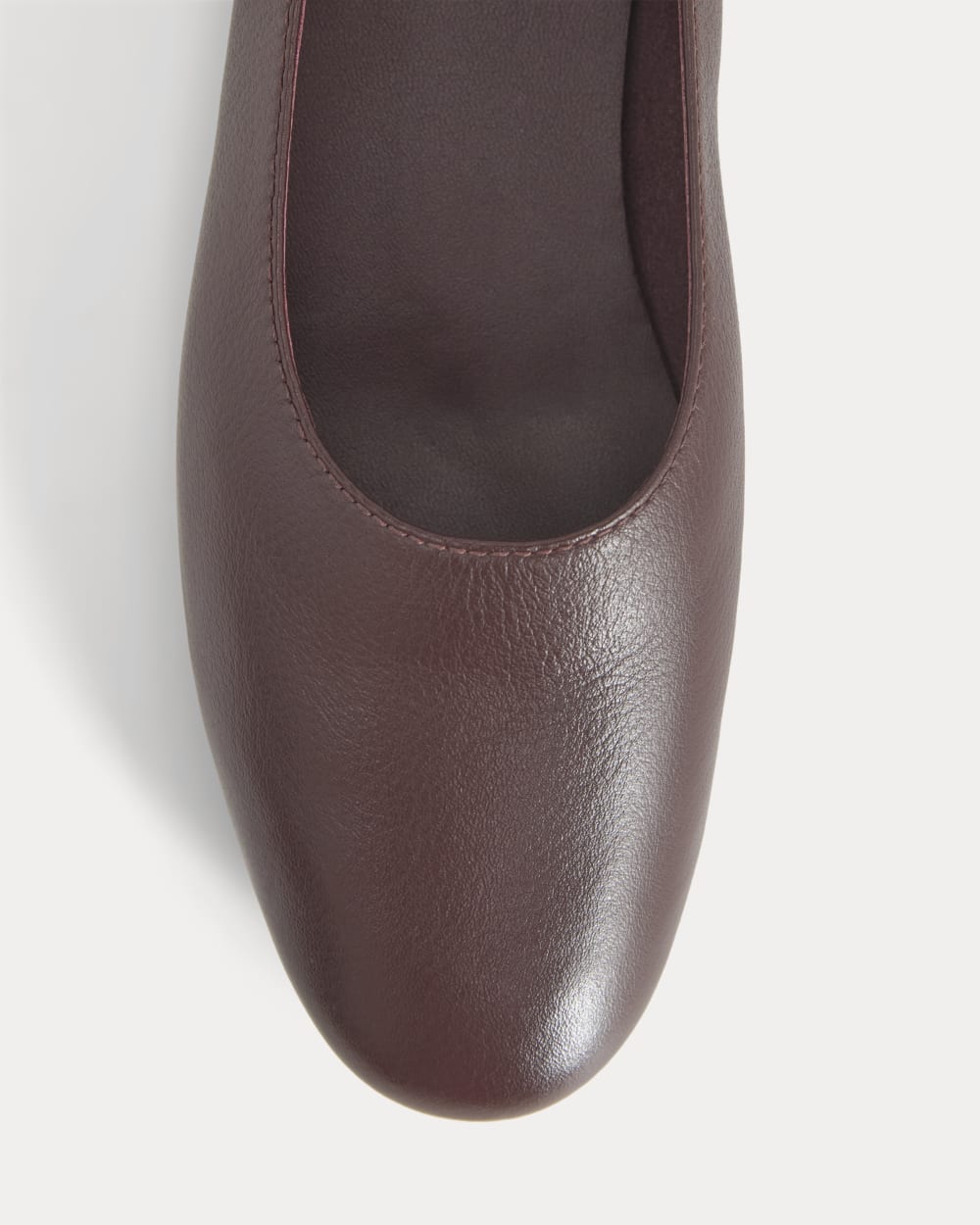 The Day Glove in Burgundy — detail view