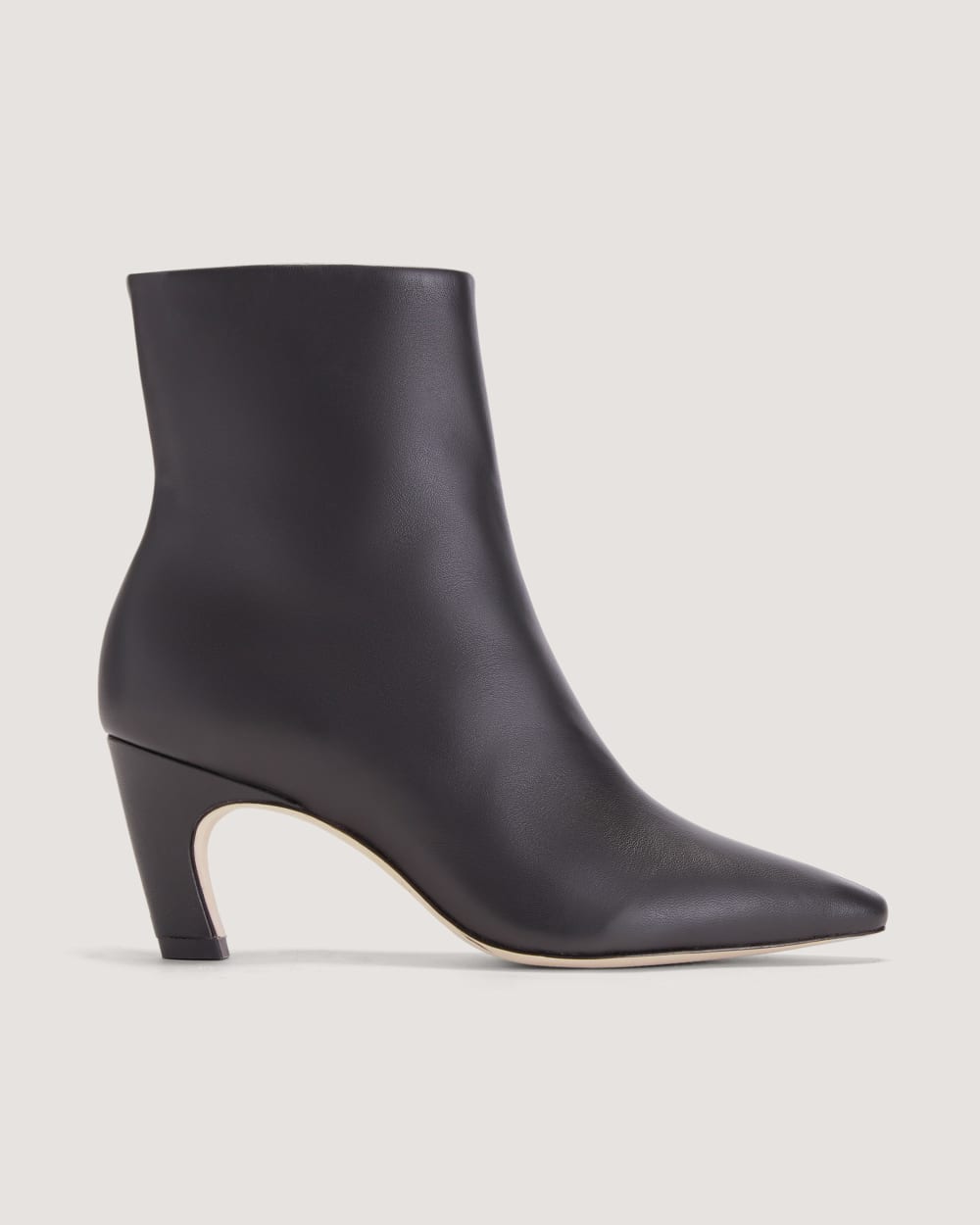 The Short Banana Boot in Black — front view