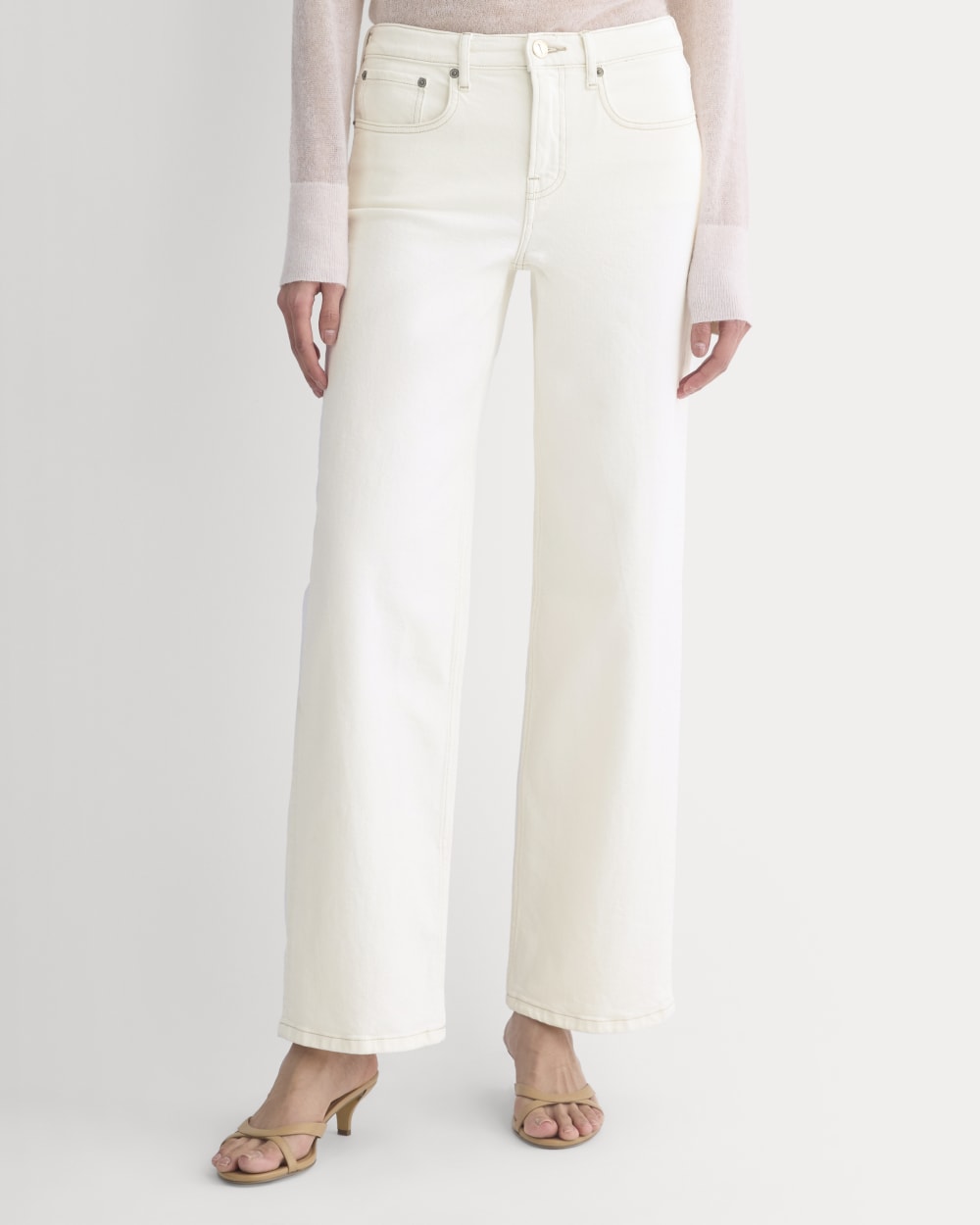 The Column Jean in Calico Ecru — detail view