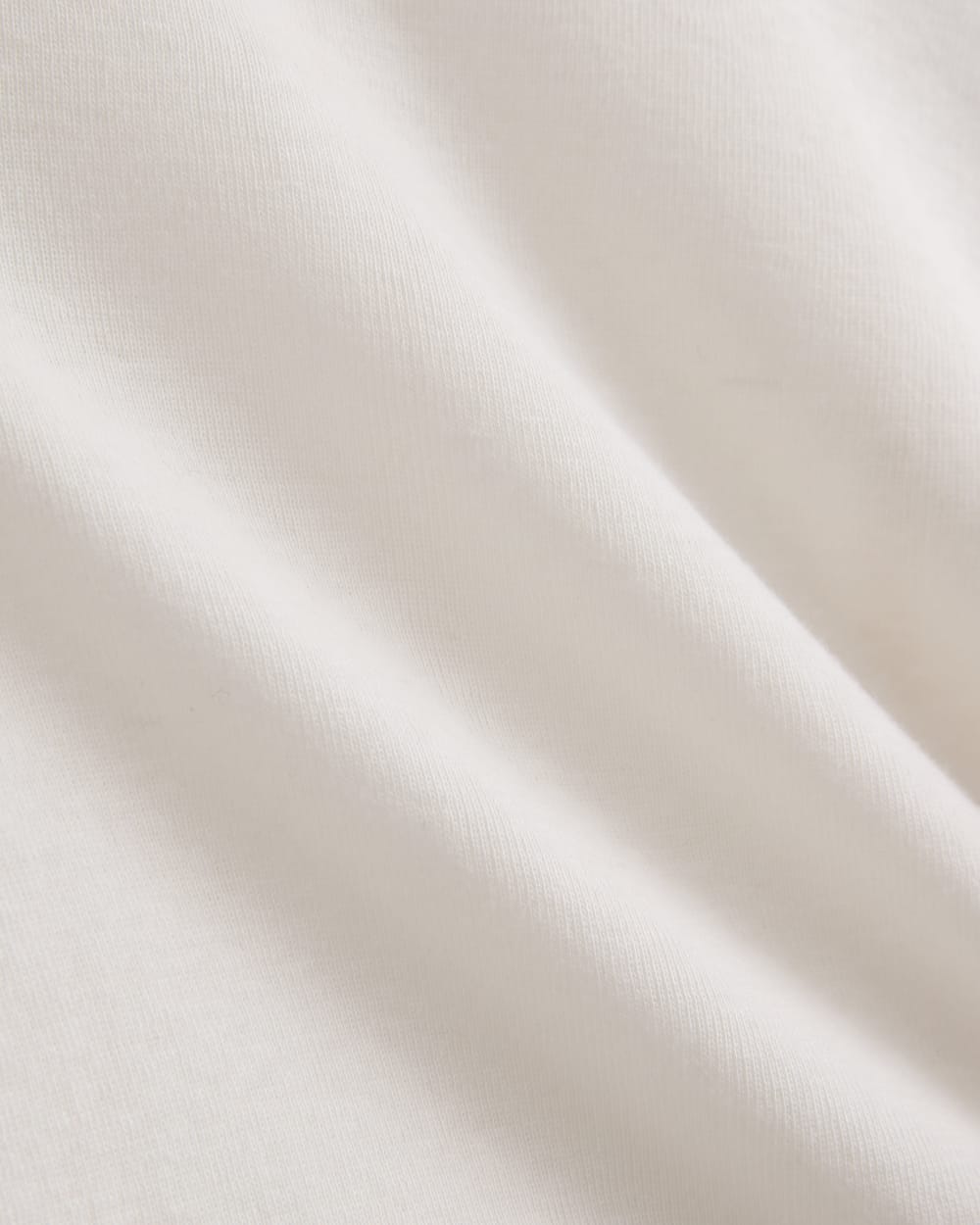 Tissue Short-Sleeve Crew in Bone — detail view