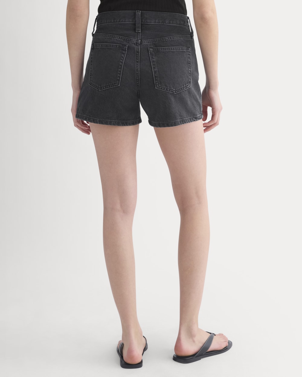 Classic Jean Short in Black — detail view